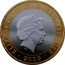 UK Two Pounds Robert Burns - 250th Anniversary of Birth (Piedfort) 2009 British Royal Mint Proof KM# P111 ELIZABETH II D G REG FID DEF IRB coin obverse