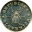 Slovenia 0.10 Lipe 1991 UNC X# Tn7 Standart Coinage REPUBLIKA SLOVENIJA coin obverse