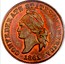 USA 1 Cent Haseltine Restrike 1861  CONFEDERATE STATES OF AMERICA 1861 coin obverse