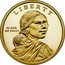 USA $1 (Native American Dollar - American Indians in the Space Program) LIBERTY IN GOD WE TRUST coin obverse