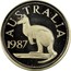 Australia 1 Sovereign Victoria Pattern 1987 Proof X# M20 AUSTRALIA 1987 coin reverse