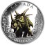 Canada 10 Dollars Day of the Dinosaurs The Spiked Lizard 2016 Proof KM# 2123 CANADA 10 DOLLARS 2016 coin reverse