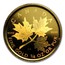 Canada 10 Dollars Maple Hologram 2001 KM# 440 CANADA 9999 9999 DA FINE GOLD 1/4 OZ OR PUR coin reverse