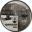 Slovakia 10 Euro 150th anniversary of the scientific and cultural institution Matica 2013 KM# 131 10 EURO SLOVENSKO 2013 KL coin obverse