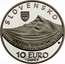 Slovakia 10 Euro (200th anniversary of Ludovit Stur) SLOVENSKO KTO ŽIJE DUCHOM V TOM ŽIJE CELÝ SVET A ON V CELOM SVETE 10 EURO 2015 coin reverse