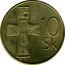 Slovakia 10 Korun 1993 KM# 11 Republic 10 SK coin reverse
