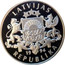 Latvia 10 Latu Canoeist 1994 Proof KM# 24 LATVIJAS 1994 REPUBLIKA coin obverse