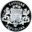 Latvia 10 Latu Proclamation of the Republic of Latvia (1993) Proof KM# 19 LATVIJAS REPUBLIKA coin obverse