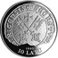 Latvia 10 Latu Riga 800 1995 Proof KM# 27 1995 10 LATU coin obverse