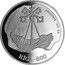 Latvia 10 Latu Riga 800 1995 Proof KM# 27 LIELAS GILDES GERBONIS XIV GS. RIGA-800 coin reverse