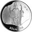 Latvia 10 Latu Riga 800 1995 (1996) Proof KM# 26 BISKAPS ALBERTS XIII GS. RIGA-800 coin reverse