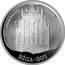 Latvia 10 Latu Riga 800 1997 Proof KM# 37 MELNGALVJU NAMS XVIII GS. RIGA-800 coin reverse