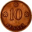 Finland 10 Pennia 1935 KM# 24 Decimal Coinage 10 PENNIÄ coin reverse