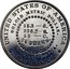 USA 100 Cents (Pattern Goloid Metric Dollar) UNITED STATES OF AMERICA GOLOID METRIC DOLLAR. 15.3 - G. 236.7 - S. 28 - C. 14 GRAMS. DEO EST GLORIA. 100 CENTS coin reverse