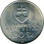 Slovakia 100 Korun Independence 1993 MK KM# 16 SLOVENSKÁ REPUBLIKA 100 SK 1993 coin obverse