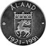 Finland 100 Markkaa Aland 1991 P-M KM# 70 ÅLAND M 1921-1991 coin reverse