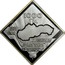 Slovakia 1000 Korun 10th Anniversary of Republic 2003 Proof KM# 63 SLOVENSKÁ REPUBLIKA 2003 coin obverse