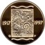 Finland 1000 Markkaa 80th Anniversary of Independence (1997) M-P Proof KM# 86 1917 1997 P coin reverse