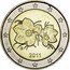 Finland 2 Euro Cloudberry Flowers. 2nd Map 2011 FI KM# 130 2007 FI coin obverse