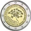Slovenia 2 Euro Ljubljana Botanical Garden 2010 Proof KM# 94 200 LET ∙ BOTANICNI VRT ∙ LJUBLJANA ∙ SLOVENIJA 2010 ∙ HLADNIKIA PASTINACIFOLIA coin obverse