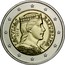 Latvia 2 Euro The Latvian Maiden 2015 Proof KM# 157 LATVIJAS REPUBLIKA 2014 coin obverse
