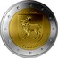 Latvia 2 Euro Zemgale 2018 BU Coincard, or In coincard set LATVIJA 2018 ZEMGALE coin obverse