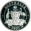 Australia 2 Florin Edward VII 1901 AUSTRALIA ADVANCE AUSTRALIA 1901 coin reverse