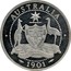 Australia 2 Florin Victoria Pattern 1901 Proof AUSTRALIA 1901 coin reverse