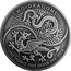 UK 2 Pounds Chinese and Welsh Dragons Antique Finish 2018 BU TWO DRAGONS ONE OUNCE FINE SILVER 999 2018 coin reverse