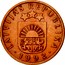 Latvia 2 Santimi 1992 KM# 21 Standart Coinage LATVIJAS REPUBLIKA YEAR coin obverse