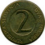 Slovenia 2 Tolarja 1993 KM# 5 Standart Coinage REPUBLIKA SLOVENIJA DVA TOLARJA 2 YEAR coin obverse