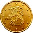 Finland 20 Euro Cent 1st map 2002 M Proof KM# 102 coin obverse