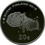 Finland 20 Euro Tapio Wirkkala 2015 Proof KM# 228 SUOMI FINLAND 2015 K 20 € coin obverse