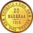 Finland 20 Markkaa Wide Eagle 1913 S KM# 9.2 FINLAND SUOMI coin reverse
