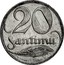 Latvia 20 Santimu 1922 KM# 5 First Republic (1918-1939) 20 SANTIMU coin reverse