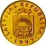 Latvia 20 Santimu 1992 KM# 22.1 Standart Coinage LATVIJAS REPUBLIKA YEAR coin obverse