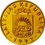Latvia 20 Santimu 1992 KM# 22.2 Standart Coinage LATVIJAS REPUBLIKA 1992 coin obverse