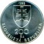 Slovakia 200 Korun 150 Years Slovak Language 1993 MK KM# 19 1993 200 SK SLOVENSKÁ REPUBLIKA coin obverse