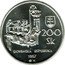 Slovakia 200 Korun Banska Stiavnica 1997 KM# 38 200 SK SLOVENSKÁ REPUBLIKA 1997 coin obverse