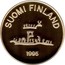 Finland 2000 Markkaa 50 Years of Peace 1995 M-L-L Proof KM# 79 SUOMI FINLAND 1995 coin obverse