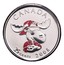 Canada 25 Cents Coloured Moose 2008 Prooflike KM# 1039 CANADA 25 CENTS 2008 coin reverse