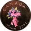 Canada 25 Cents Flower Bouquet 2007 Maple leaf KM# 637 CANADA 25 CENTS 2007 coin reverse