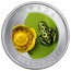 Canada 25 Cents Water Lily And Leopard Frog 2014 Specimen KM# 1633 CANADA MG 25 CENTS 2014 coin reverse