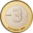 Slovenia 3 Euro 20th anniversary of Independence 2011 KM# 101 EURO 3 SLOVENIJA 2011 coin obverse