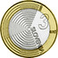 Slovenia 3 Euro Aircraft Flight Anniversary 2009 KM# 85 3 EURO SLOVENIJA 2009 coin obverse