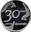 Slovenia 30 Euro Zoran Music 2009 Proof KM# 88 30 EURO 2009 SLOVENIJA coin obverse