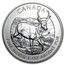 Canada 5 Dollars Pronghorn Antelope 2013 KM# 1297 CANADA 9999 ED FINE SILVER 1 OZ ARGENT PUR coin reverse