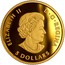 Canada 5 Dollars Sabre Tooth Cat roaring 2015 Proof KM# 1962 ELIZABETH II D ∙G ∙ REGINA 5 DOLLARS coin obverse