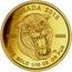 Canada 5 Dollars Sabre Tooth Cat roaring 2015 Proof KM# 1962 CANADA 2015 9999 9999 FINE GOLD 1/10 OZ OR PUR JC coin reverse