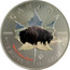 Canada 5 Dollars Wildlife - Bison 2014 CANADA 9999 9999 BISON BISON BISON FINE SILVER 1 OZ ARGENT PUR coin reverse